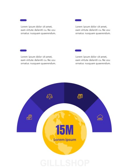 Financial Company Report Template Design PPT Model