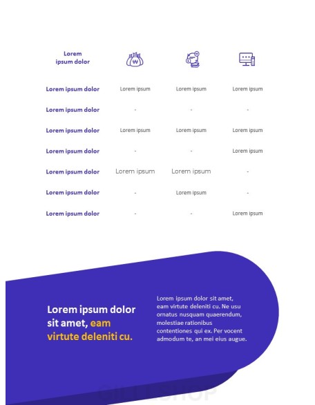 Financial Company Report Template Design PPT Model