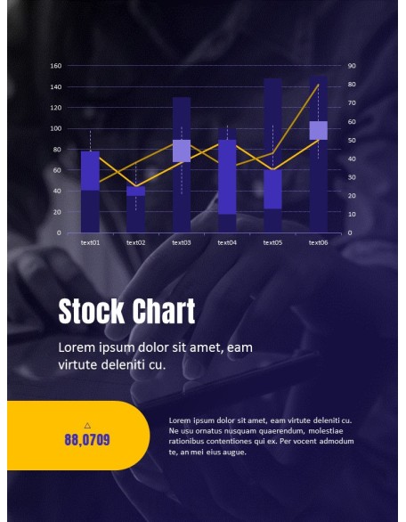 Financial Company Report Template Design PPT Model