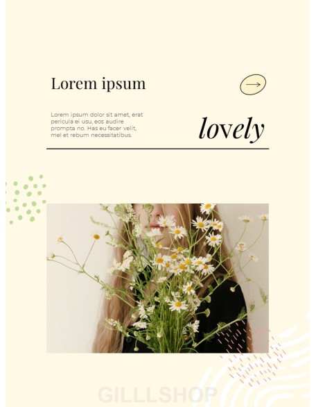 Spring Fashion Item Look Book Design Template Theme Presentation Templates