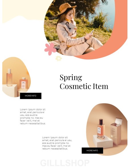 Spring Fashion Item Look Book Design Template Theme Presentation Templates