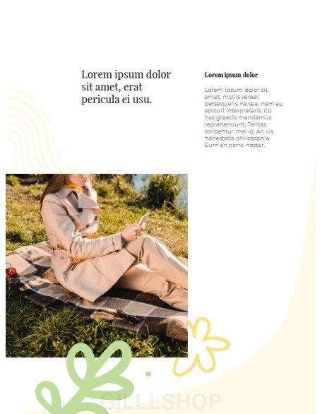 Spring Fashion Item Look Book Design Template Theme Presentation Templates