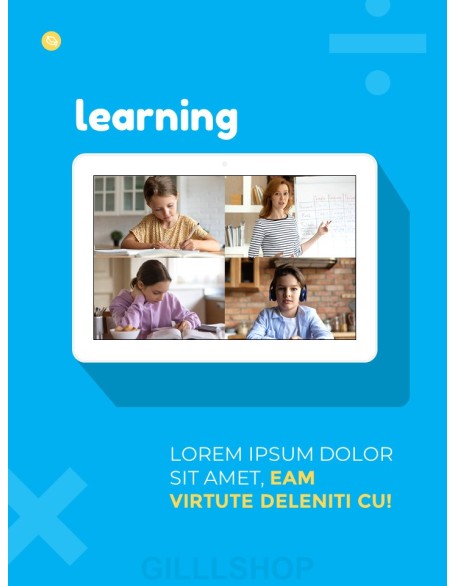 Home Learning System Template Design Marketing Presentation PPT