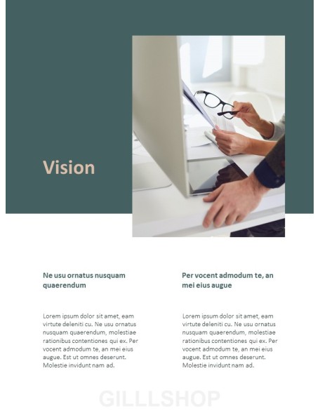 Best Business Brochure Vertical Design company profile ppt template