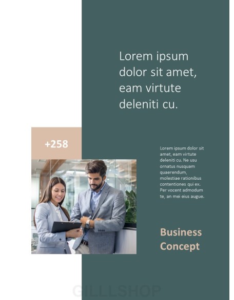 Best Business Brochure Vertical Design company profile ppt template