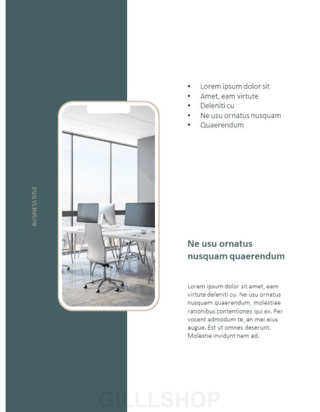 Best Business Brochure Vertical Design company profile ppt template