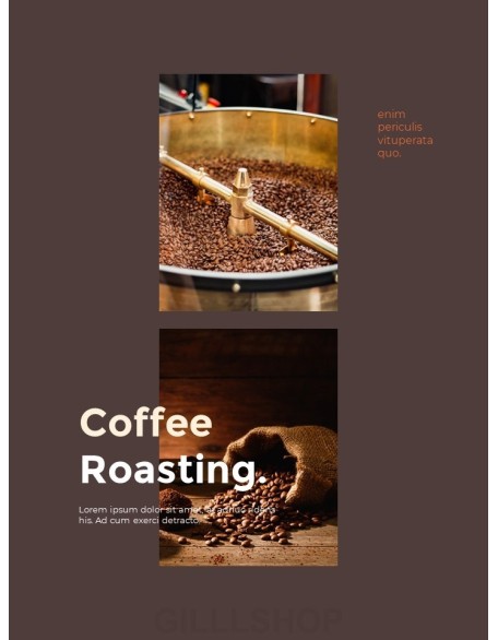 Café Brand Visual Identity Coffee Theme template powerpoint