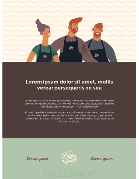 Café Brand Visual Identity Coffee Theme template powerpoint