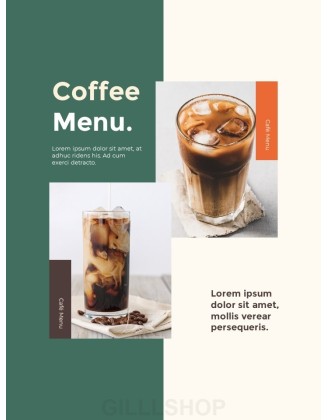 Café Brand Visual Identity Coffee Theme template powerpoint