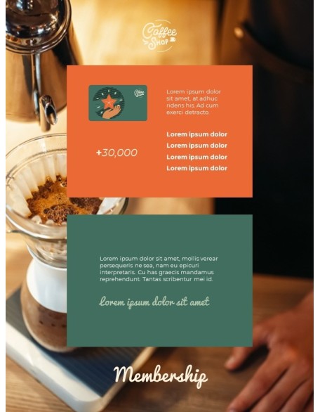 Café Brand Visual Identity Coffee Theme template powerpoint