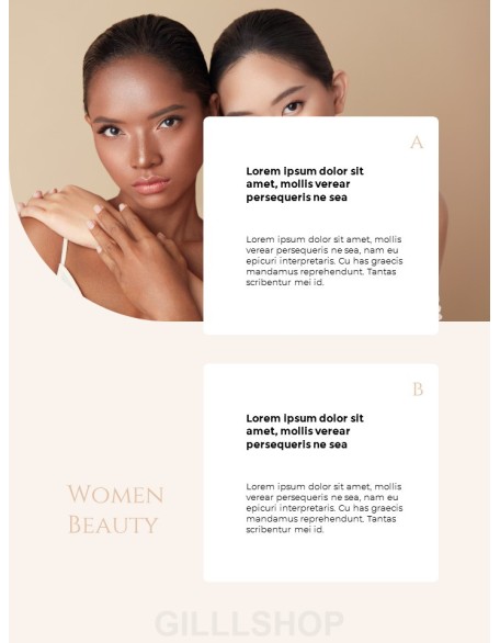 Cosmetic Brand Beauty Theme presentation slide design