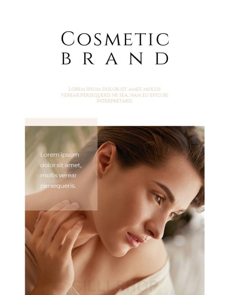 Cosmetic Brand Beauty Theme presentation slide design