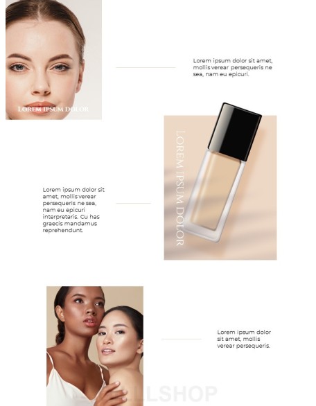 Cosmetic Brand Beauty Theme presentation slide design