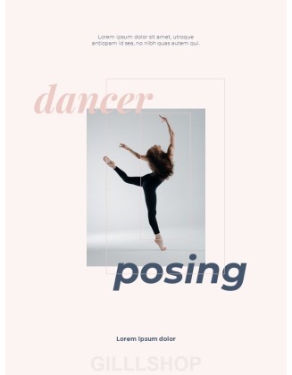 Dance Theme Vertical Poster Presentation Templates