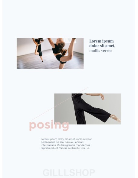 Dance Theme Vertical Poster Presentation Templates