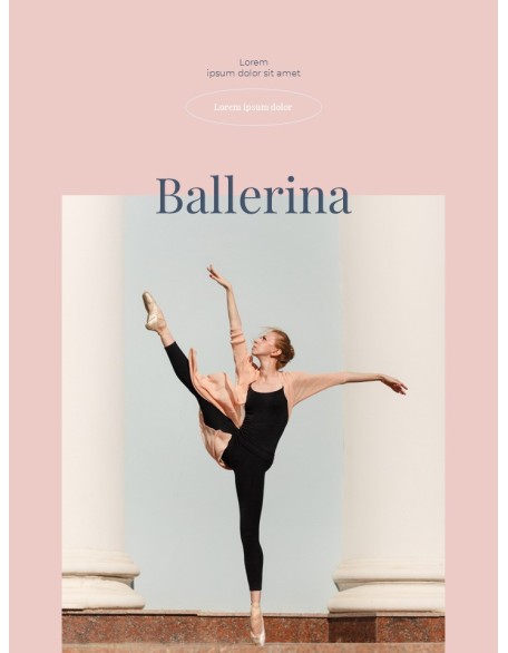 Dance Theme Vertical Poster Presentation Templates