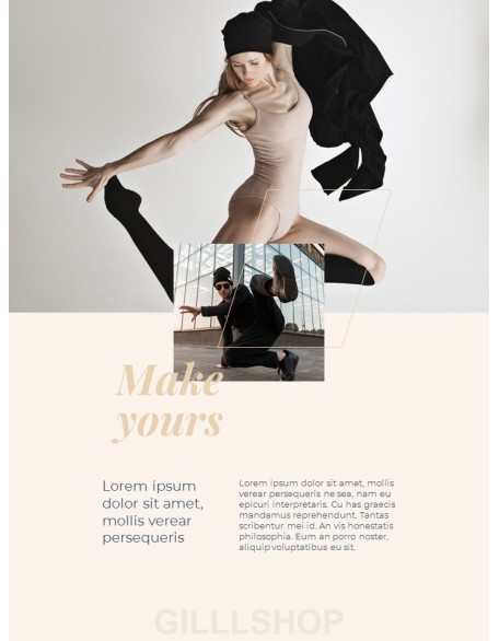 Dance Theme Vertical Poster Presentation Templates