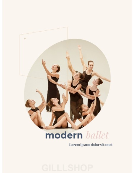 Dance Theme Vertical Poster Presentation Templates