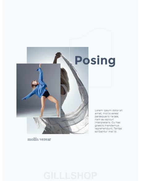 Dance Theme Vertical Poster Presentation Templates