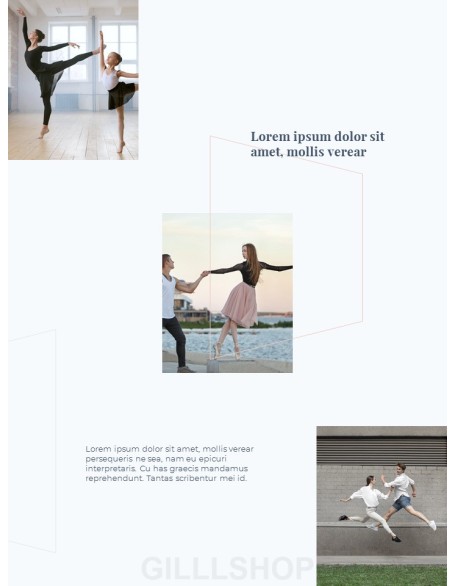 Dance Theme Vertical Poster Presentation Templates