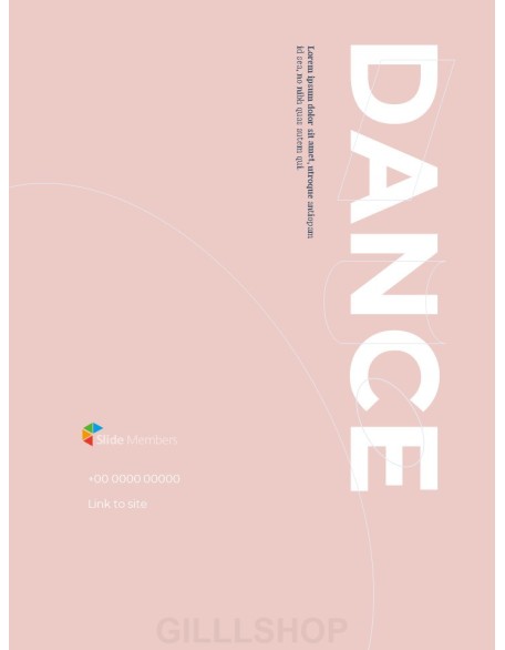 Dance Theme Vertical Poster Presentation Templates