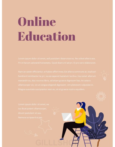 Online Education powerpoint presentation download