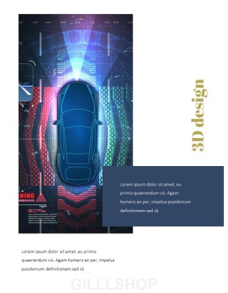 Autonomous Driving Theme PPT Templates