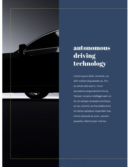 Autonomous Driving Theme PPT Templates