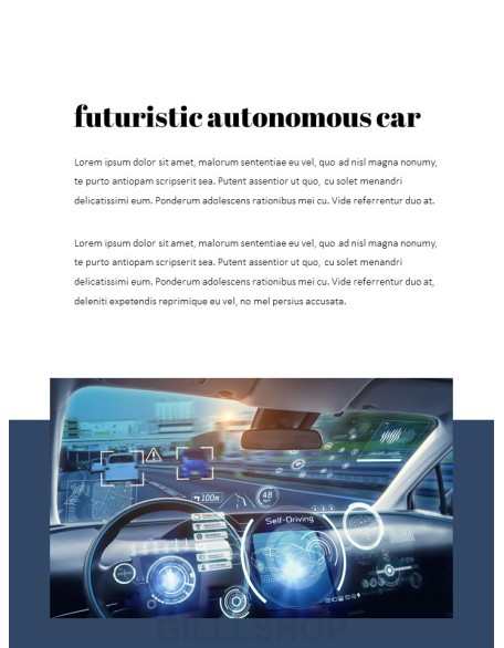 Autonomous Driving Theme PPT Templates