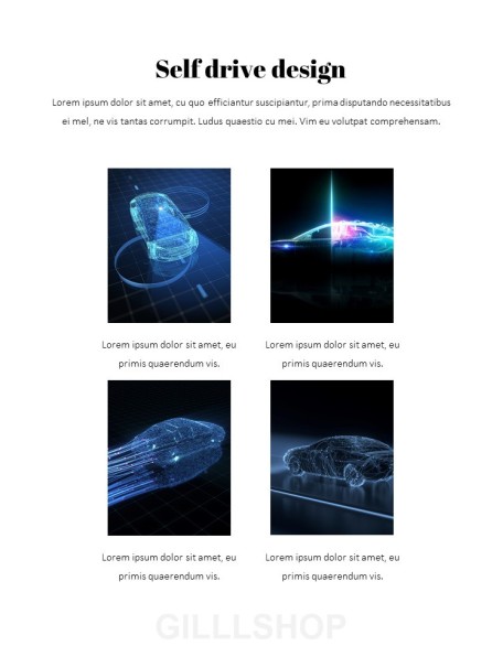 Autonomous Driving Theme PPT Templates