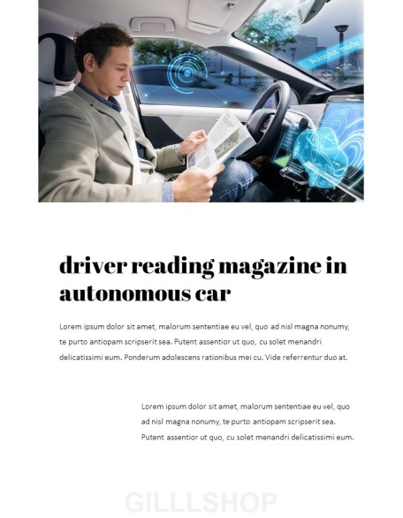 Autonomous Driving Theme PPT Templates