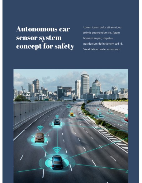 Autonomous Driving Theme PPT Templates