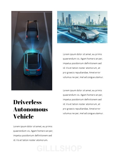 Autonomous Driving Theme PPT Templates