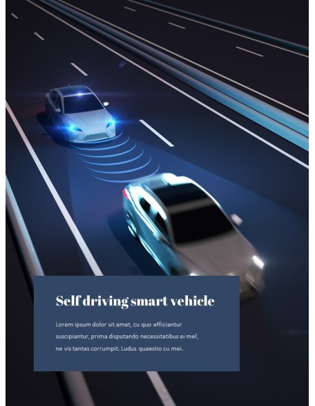 Autonomous Driving Theme PPT Templates