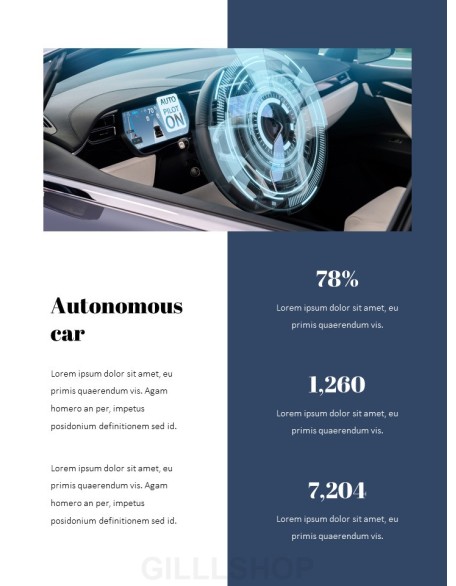 Autonomous Driving Theme PPT Templates