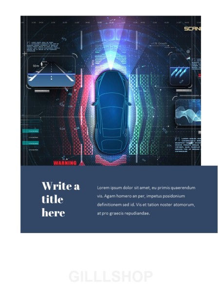 Autonomous Driving Theme PPT Templates