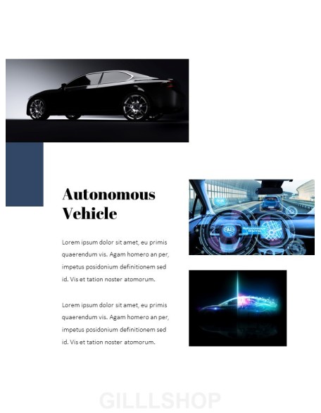 Autonomous Driving Theme PPT Templates