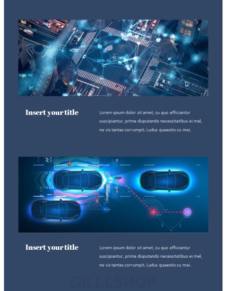 Autonomous Driving Theme PPT Templates