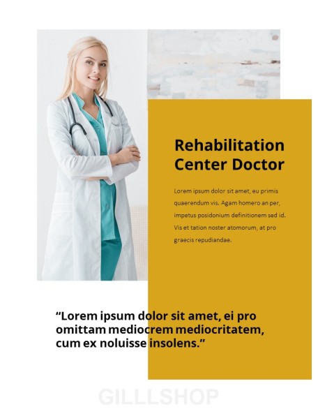 rehabilitation center Easy PPT Template