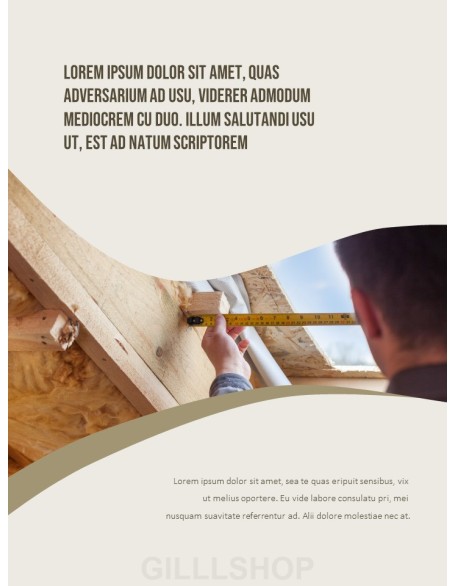 House Construction & Carpentry team presentation template