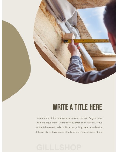 House Construction & Carpentry team presentation template