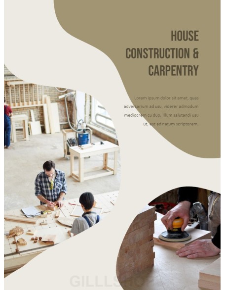 House Construction & Carpentry team presentation template