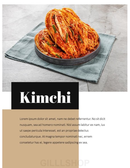 Korean Food Theme PT Templates