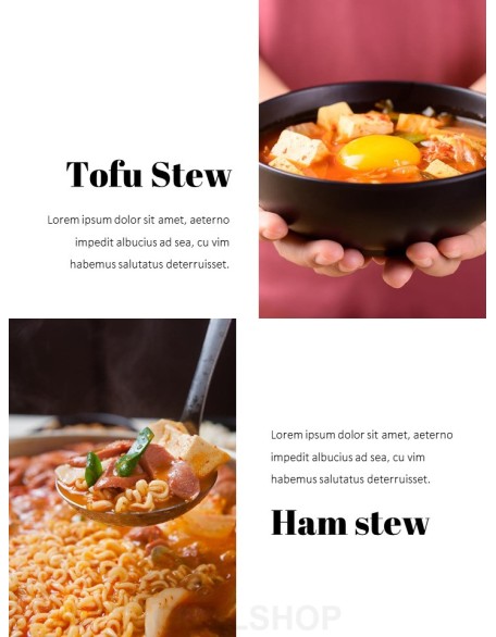 Korean Food Theme PT Templates