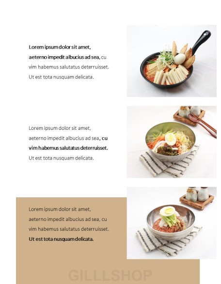 Korean Food Theme PT Templates