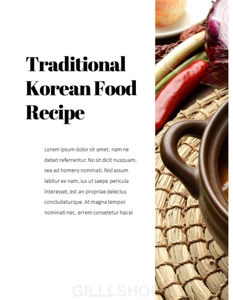 Korean Food Theme PT Templates