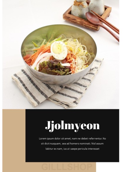 Korean Food Theme PT Templates