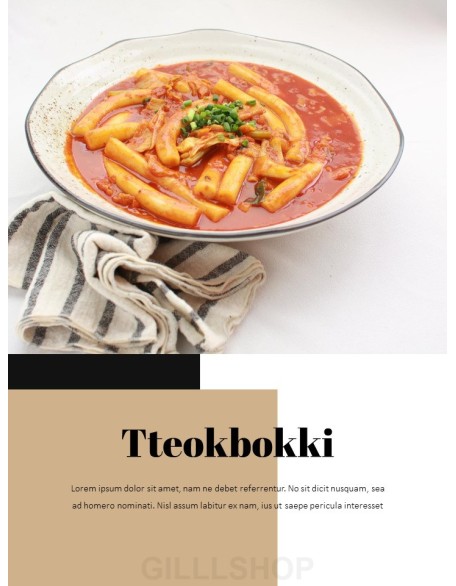 Korean Food Theme PT Templates