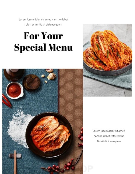 Korean Food Theme PT Templates