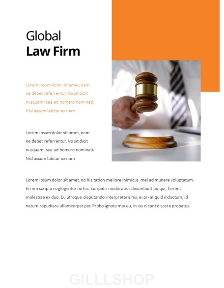 Law Firm Theme Presentation Templates